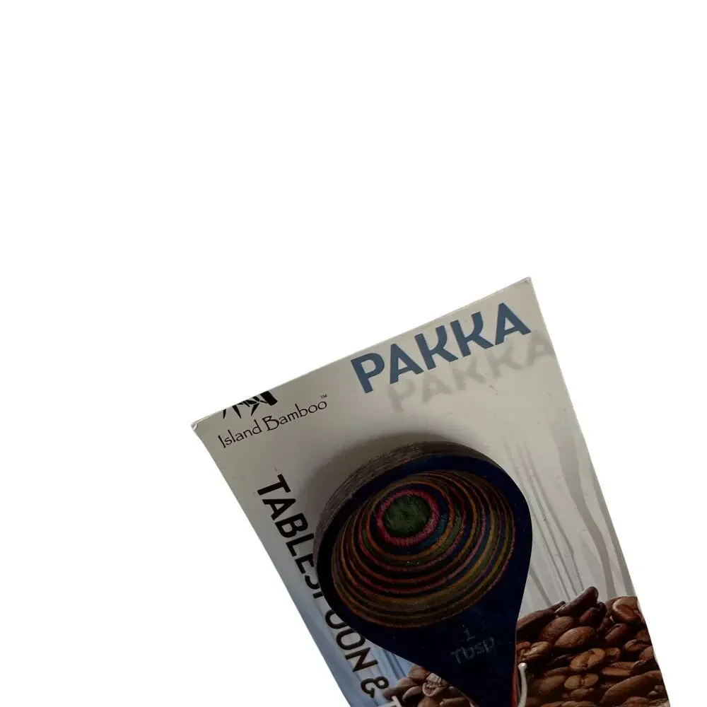 Pakka‎ tablespoon and teaspoon multicolored kitchen utensil laminated hardwood